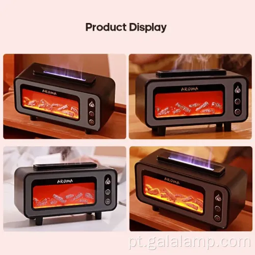 Umidificador de óleo essencial de fogo ultrassônico